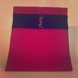Yves Saint Laurent Parfum pink black Makeup Bag